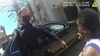 GRAPHIC LANGUAGE: Body camera footage of La Mesa Police Officer Dages arrest of Amaurie Johnson.