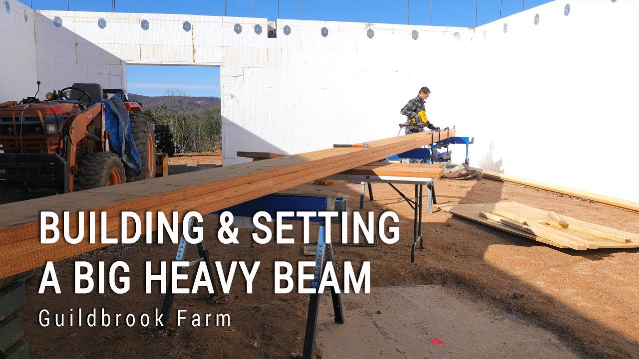 ICF Mountain Homestead Build: Setting the Basement LVL Beam ICF Mountain Homestead Build: Setting the Basement LVL Beam