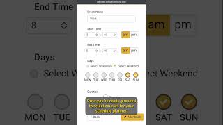 How to Create Your Personalized Class Schedule - Mobile Update