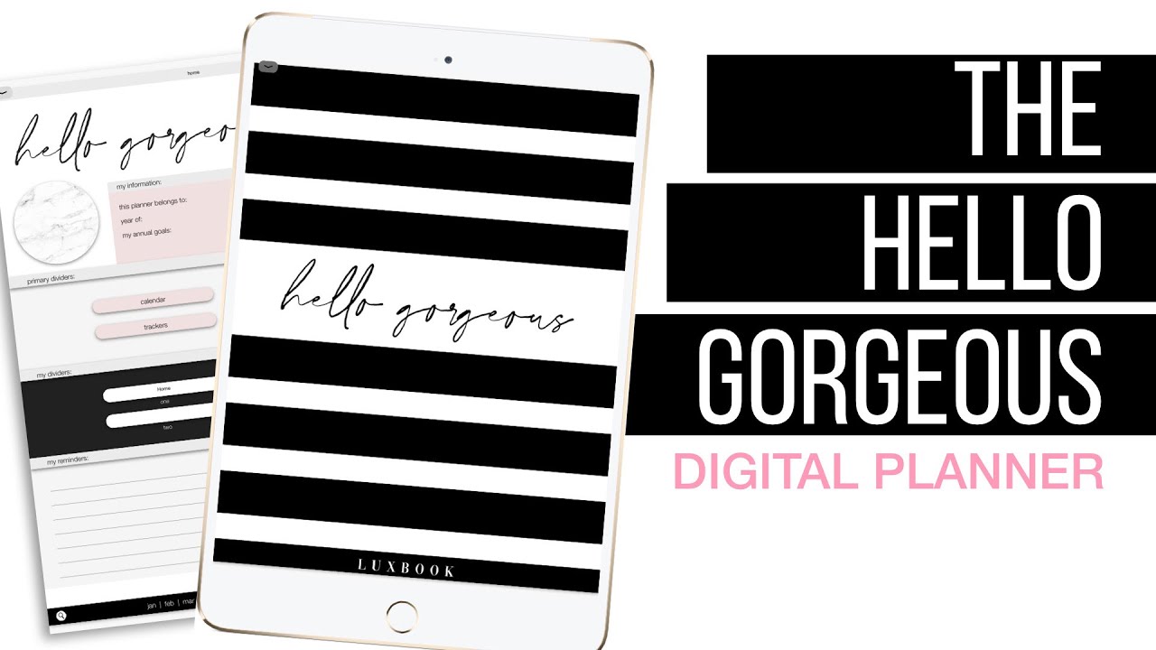 The Hello Gorgeous Planner Flip Through | Digital Planner