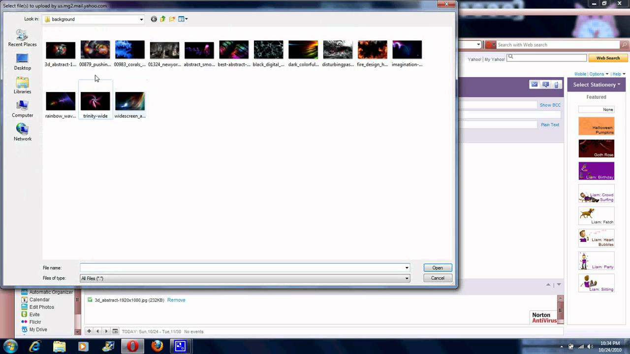How to attach/send files using yahoo email - in Arabic - YouTube