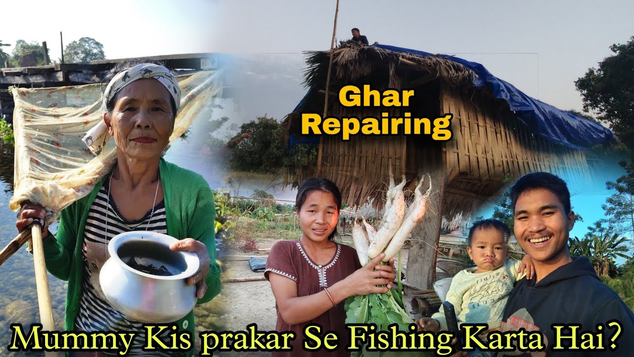 Mummy Ka Fishing Karne Ka Tecnic 😮 || Barish Aaya Aur Ghar Beg Gaya - Village Life House Wife Vlogs 