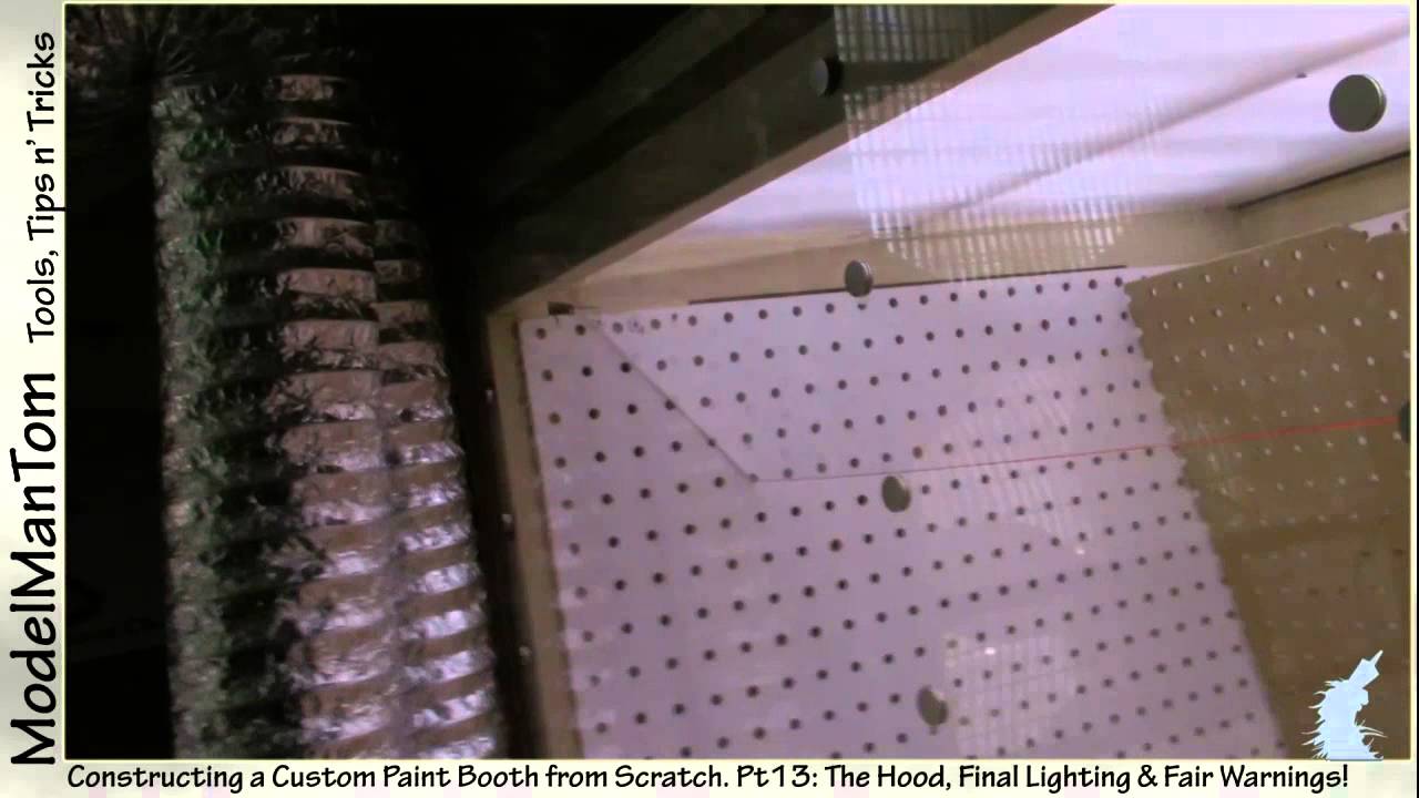 Paint Booth Pt 13 Vapor Hood and Final Lighting YouTube