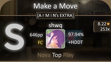 [8.22⭐] shwq - Make a Move (Speed Up Ver.) [A r M i N