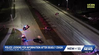 Fort Myers police seek witness in deadly Colonial Boulevard crash