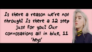 Billie Eilish - Wish You Were Gay (Lyric video)