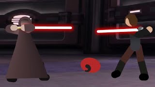 Knightfall Vader Vs Sidious 2D Animation