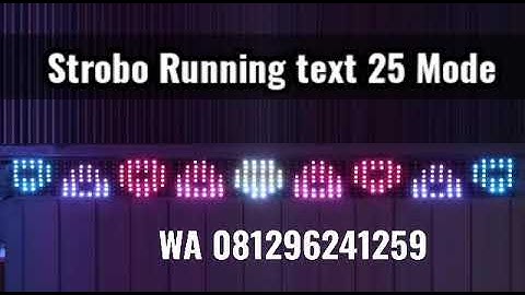 Strobo Running text New Model