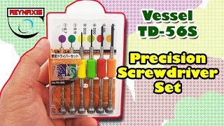 VESSEL Precision Screwdriver Set (World's Smallest Screwdriver Tip)