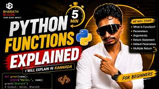 Python Functions Explained in Kannada 🔥functions