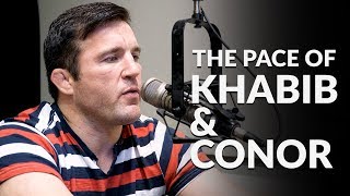 Chael Sonnen describes crazy Khabib Nurmagomedov private training session.