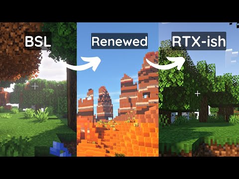 BSL vs SEUS Renewed vs Complementary RTX-ish shaders ( Shaders Comparison )