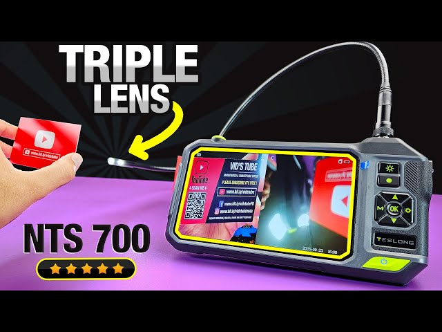 Triple Lens Endoscope with Light, NTS500 Borescope Inspection
