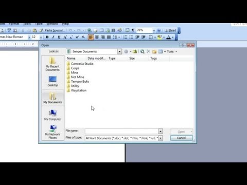 Video: How To Open A Microsoft Word Document