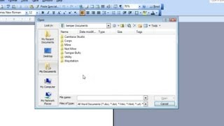 How to Open Microsoft Word Documents : Microsoft Word \& Excel