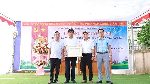 VIDEO: Lễ công bố Quyết định công nhận thôn Thủ Độ, xã An Tường đạt chuẩn thôn NTM kiểu mẫu năm 2024