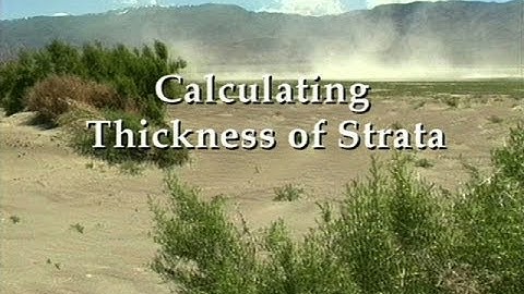Math In Action: Calculating Thickness of Strata (1996)
