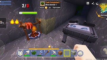 Mini World : CREATA Gameplay #6 (Android & iOS) | Survival Mode | Crafted Torch🔦& Ignited Bonfire🔥