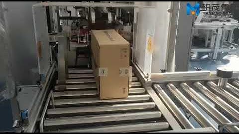 Case  packer  and paletizer film wrapping  production line for Diapers/sanitary /napkins/from yanmao