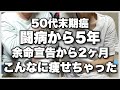 末期癌50代母を介護して2ヶ月。母がどんどん痩せいていく。