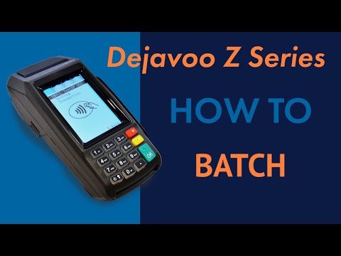 How To: Dejavoo Z9 - Batch / Settle