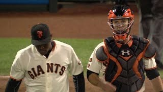 SD@SF: Casilla fans Upton Jr. to notch his 100th save