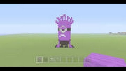 Minecraft Pixel Art Tutorial Purple Minion!
