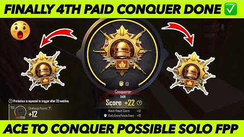 DAY 24 🥵 ACE TO CONQUEROR POSSIBLE IN SOLO FPP RANK PUSH SEASON C7S20 3.4 UPDATE 🔥|| PUBG MOBILE ✅