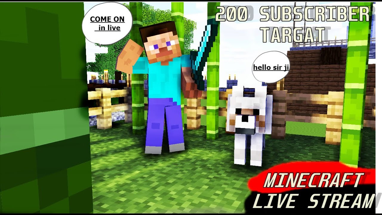 Minecraft live stream, minecraft live in Hindi, mcpe live stream ...