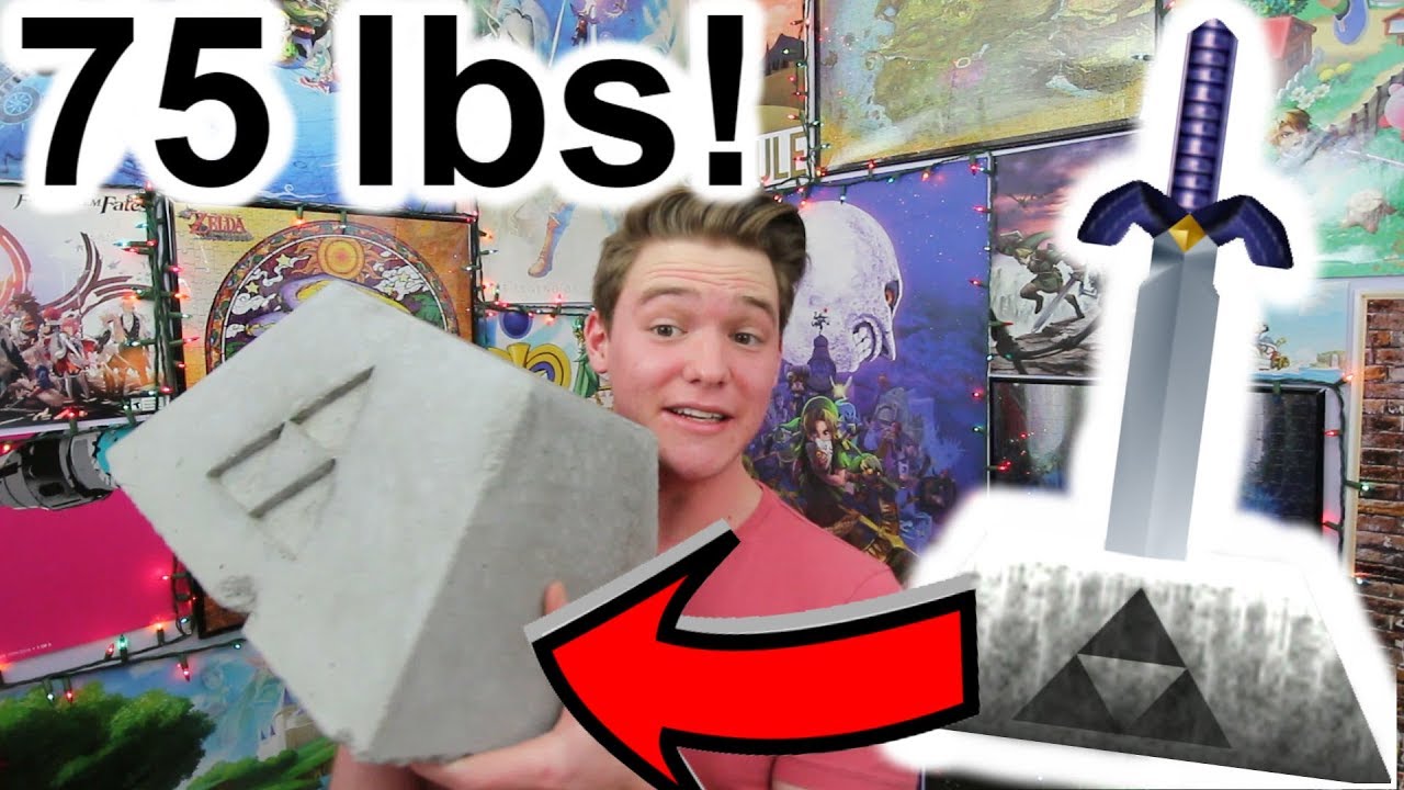 I Made a 75 Pound Pedestal for my Master Sword!!!