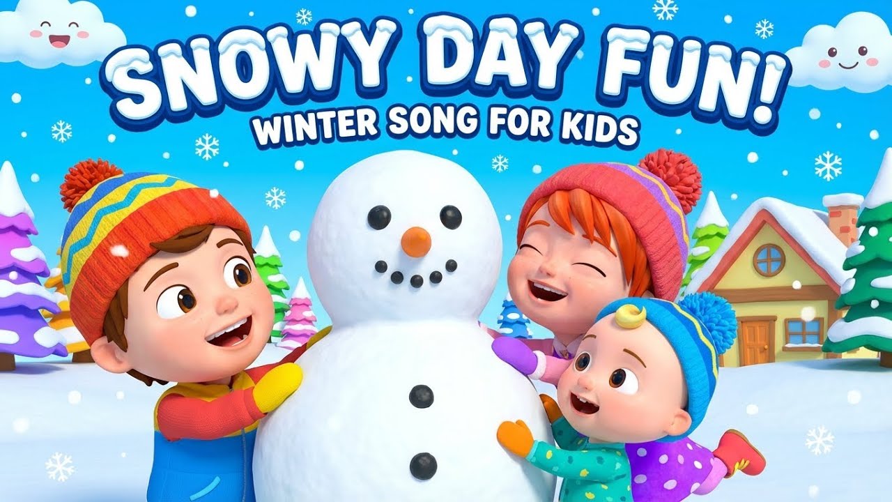 ❄️ It’s a Snowy, Snowy Day! ☃️ | Winter Song for Kids | melomelon 3D Rhyme