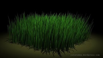grass animation using nhair in maya ( medium wind )