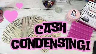 Rare Cash Condensing | Let's condense $1,375! #cashenvelopemethod #cashenvelopesystem