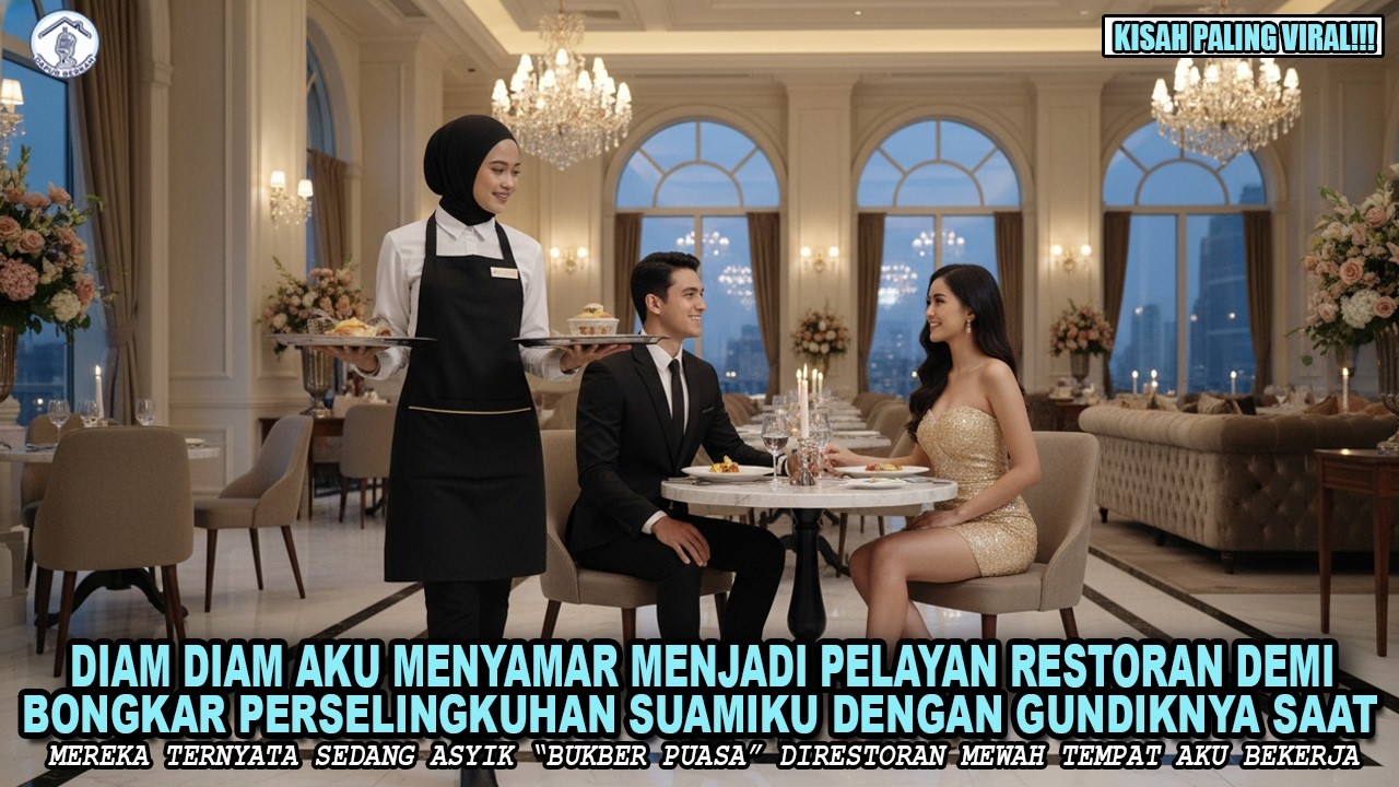 DIAM DIAM AKU MENYAMAR JADI PELAYAN RESTORAN - DEMI BONGKAR PERSELINGKUHAN SUAMIKU DENGAN GUNDIKNYA