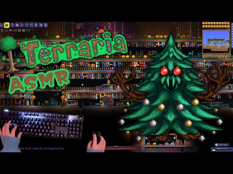 ⛄【ASMR】Terrariaをキーボードで遊ぶ音#3 Frost Moon【Terraria】【音フェチ】ｰGaming/Controller Sounds⛄