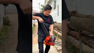EPIC Garden Tool Challenge: Will This Chainsaw Chop Through Logs