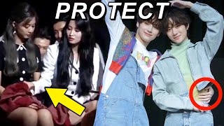 Kpop idols protecting others from wardrobe Malfunction