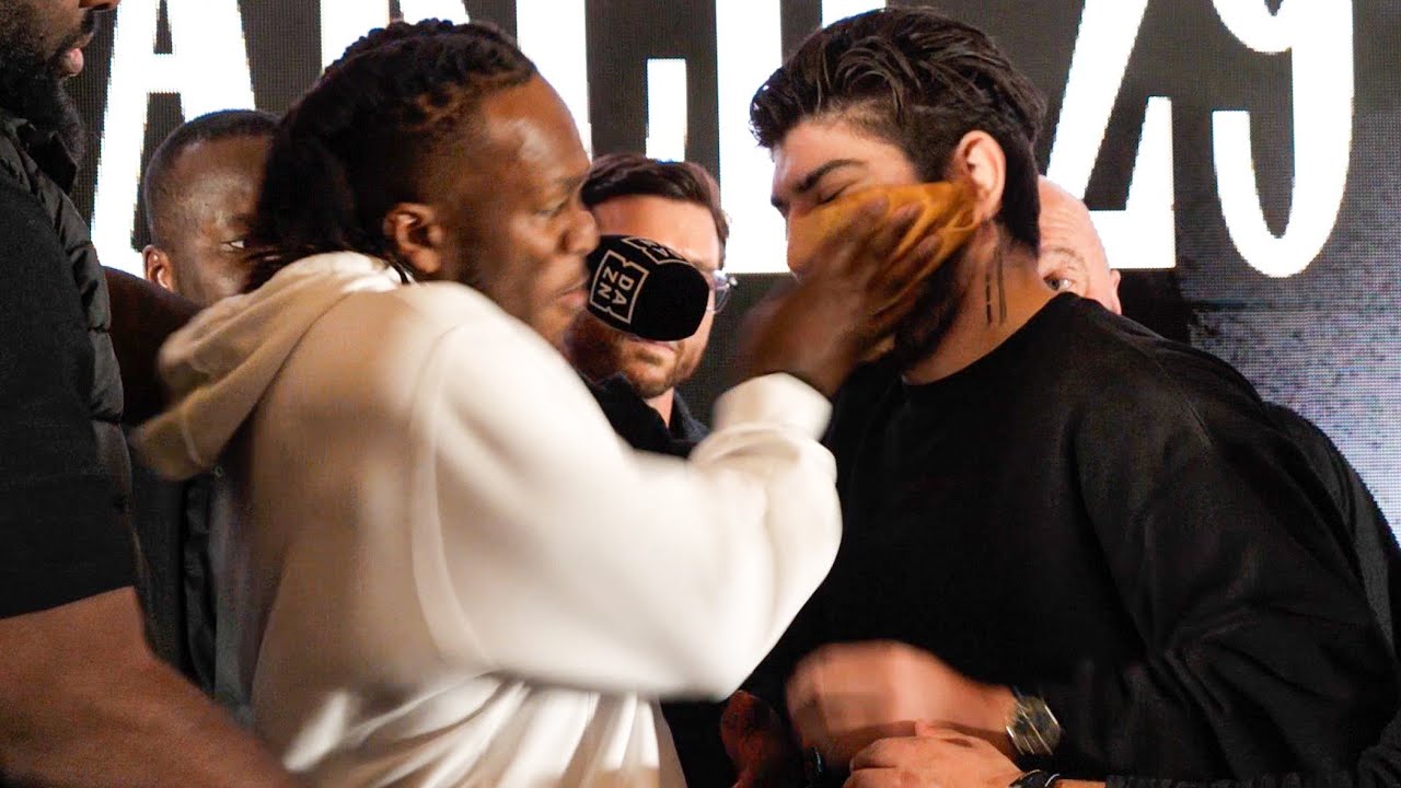 KSI SLAPS Dillon Danis during FACE OFF (2 Angles) - YouTube