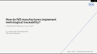 How do IVD manufacturers implement metrological traceability?