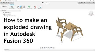 Exploded drawing in Autodesk Fusion 360