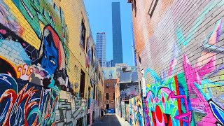 Street Art in Melbourne CBD, Blender and Kulinbulok Lane Walking Tour 4K