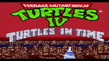 (SNES) Teenage Mutant Ninja Turtles IV: Turtles in Time - Pre-title Opening Cutscene