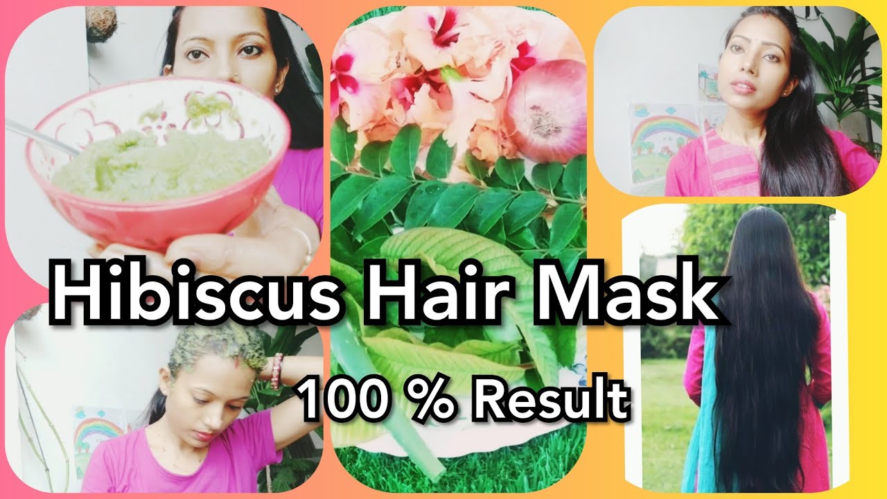 DIY hibiscus hair mask /Promote Hair Growth /Reduce Hair Fall/Magical