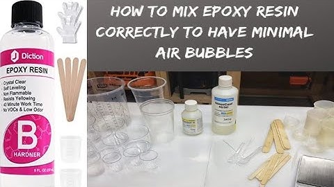 Resin tutorial 2 of 10 | A biggners guide to perfect resin mixing | How to mix the resin right way