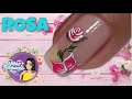 Uñas Turqueza/como Hacer rosas en uñas /manicure