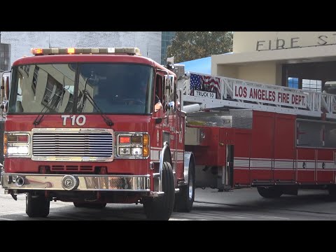 (Tones) LAFD Light Force 10 & Rescue 10 Responding