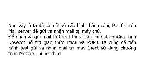 CentOS Lab   part5   Cài đặt và cấu hình Mail server