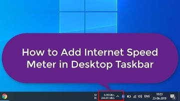 How to Add Internet Speed Meter in Desktop Taskbar On Your Computer (Windows 10 | 8.1 | 8 | 7 | XP)