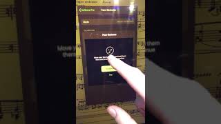 ForScore for iPad Pro - Face gesture for page turning