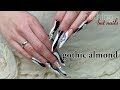 gothic almond black & white   nothing but nails Naildesign